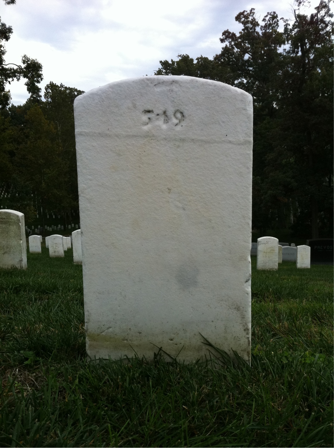 Back of headstone — Floyd Myers