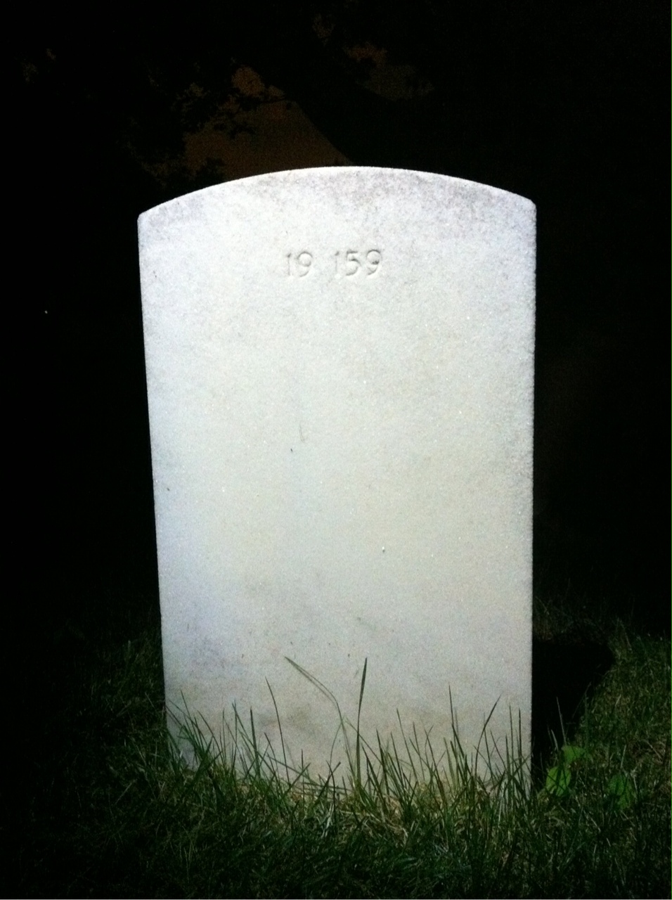Back of headstone — John Braddix