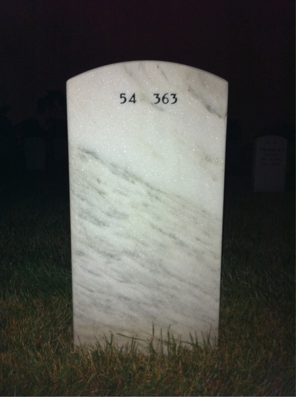 Back of headstone — Janusz Rozanski