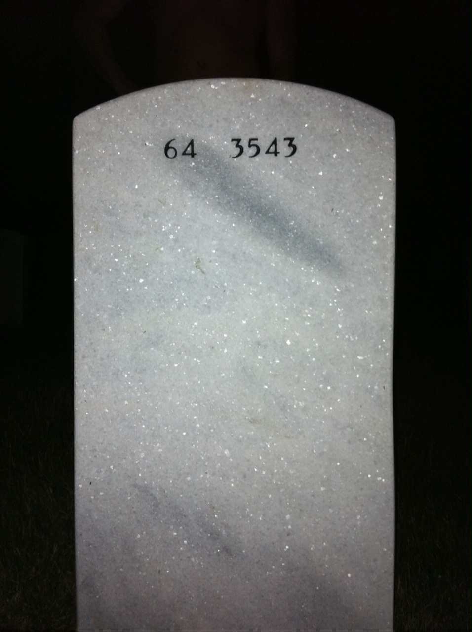 Back of headstone — Eugene Soinski