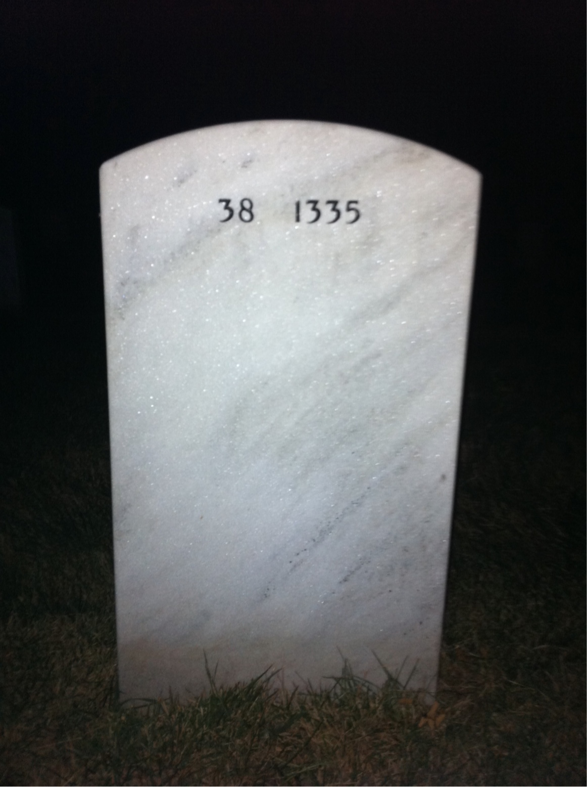 Back of headstone — Henry Lux