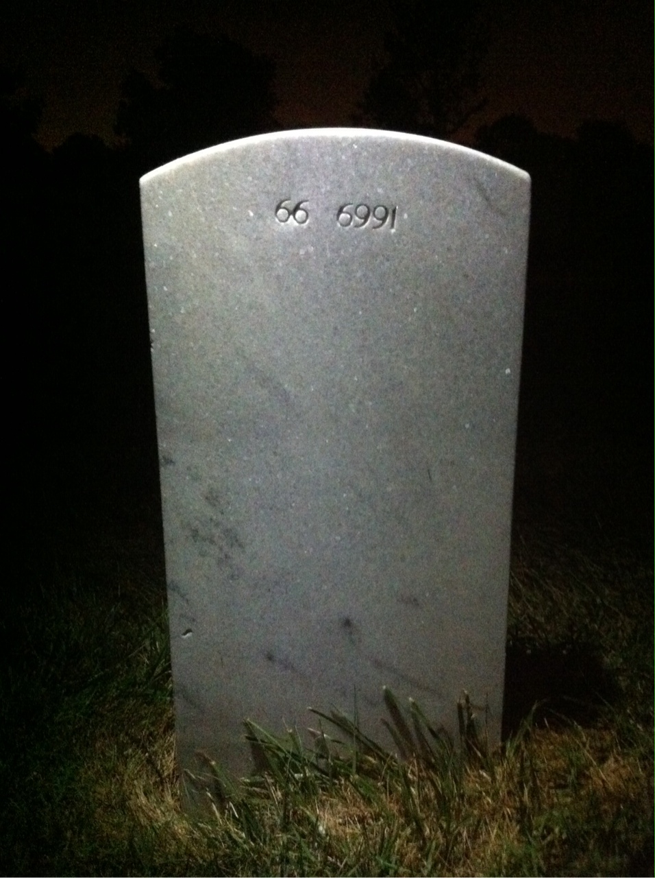 Back of headstone — Sean Corlew