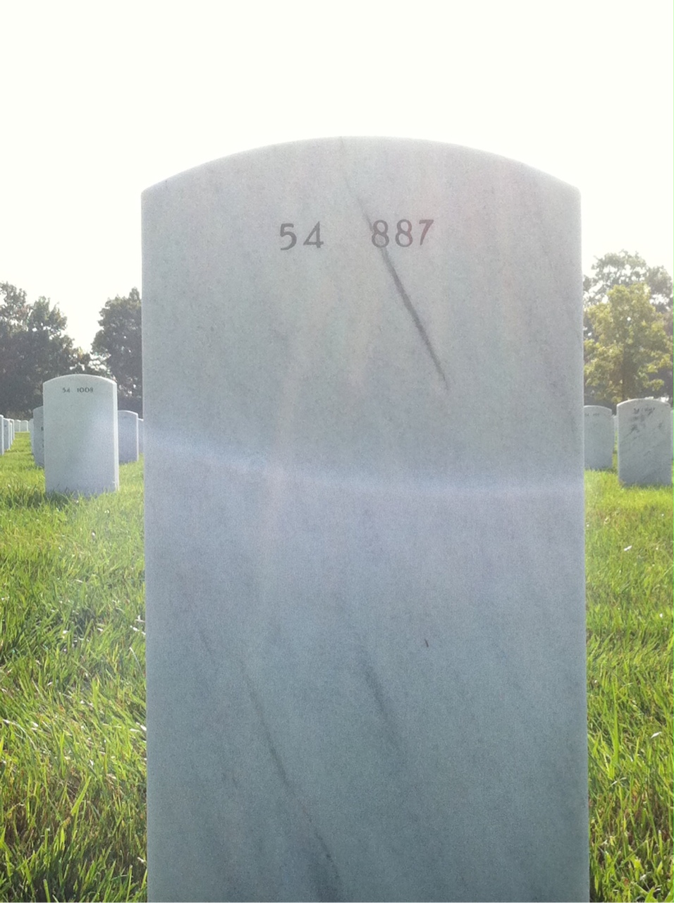 Back of headstone — Asquith Willis