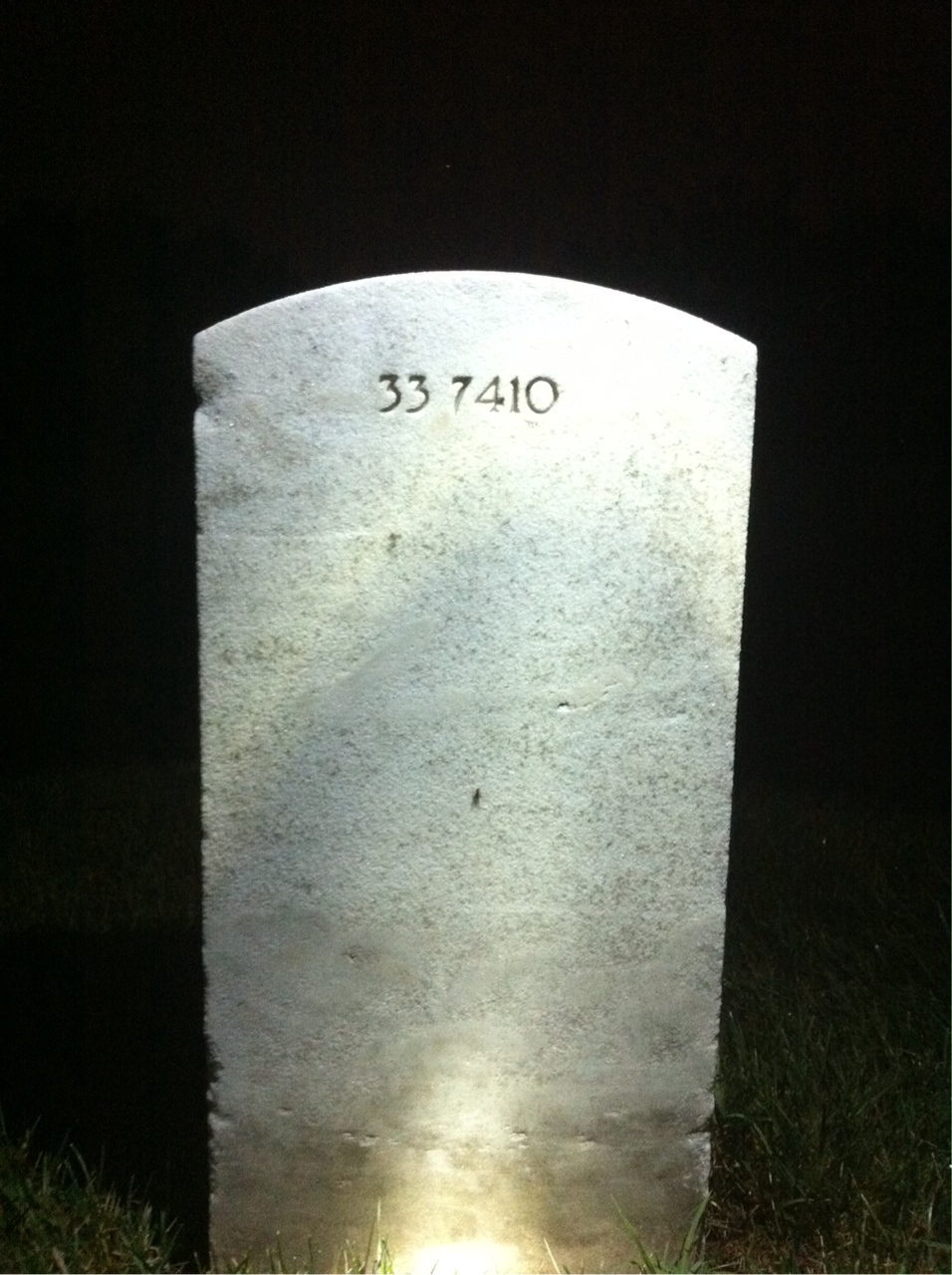 Back of headstone — Edward Longava