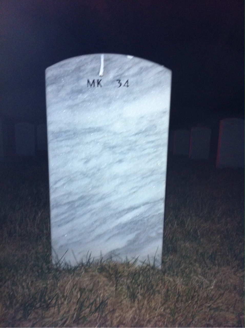 Back of headstone — Clement Stevenson