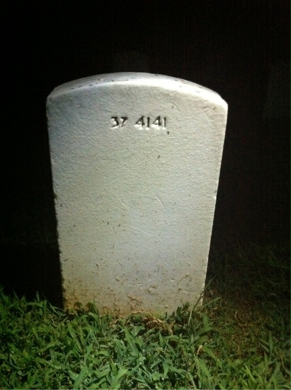 Back of headstone — Joseph Bohning