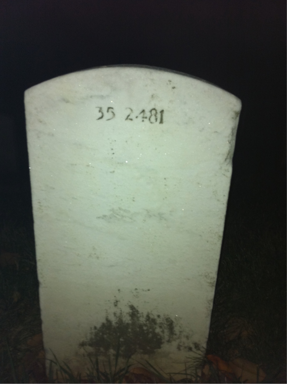 Back of headstone — Jeremiah Bacon