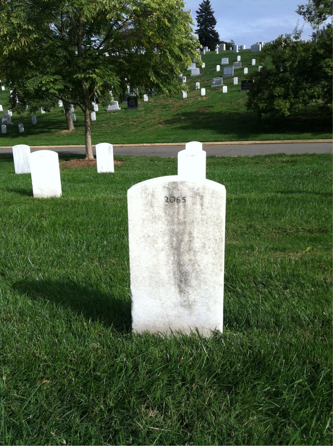 Back of headstone — Eric Anderson