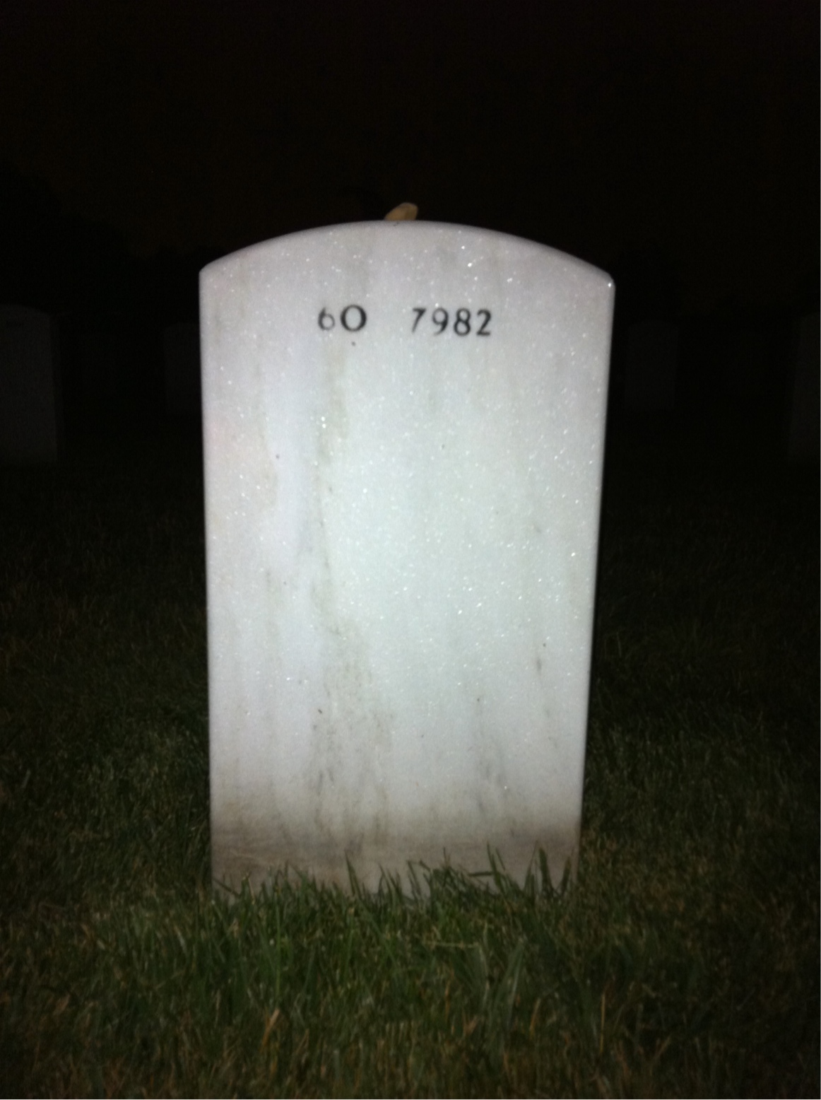 Back of headstone — Bruce Price