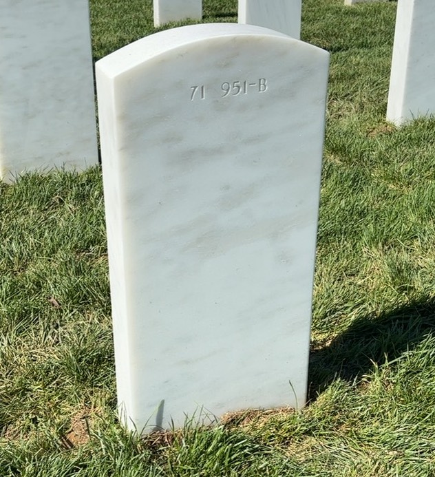 Back of headstone — Stanley James Zagalak