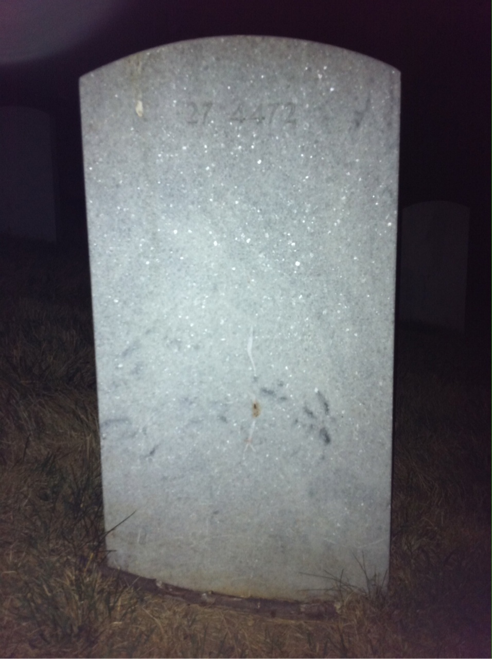 Back of headstone — Harriet Bailey