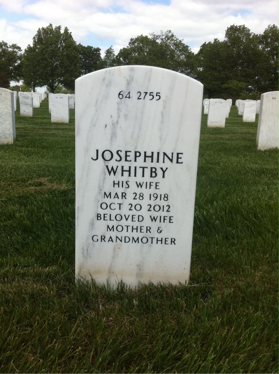 Back of headstone — James Murphy