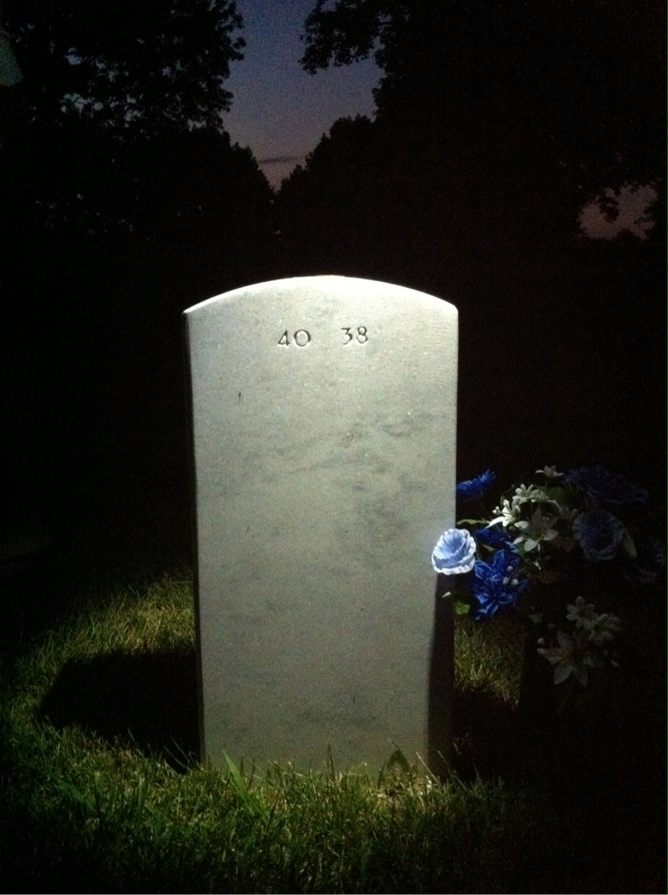 Back of headstone — Timothy Mulcahey