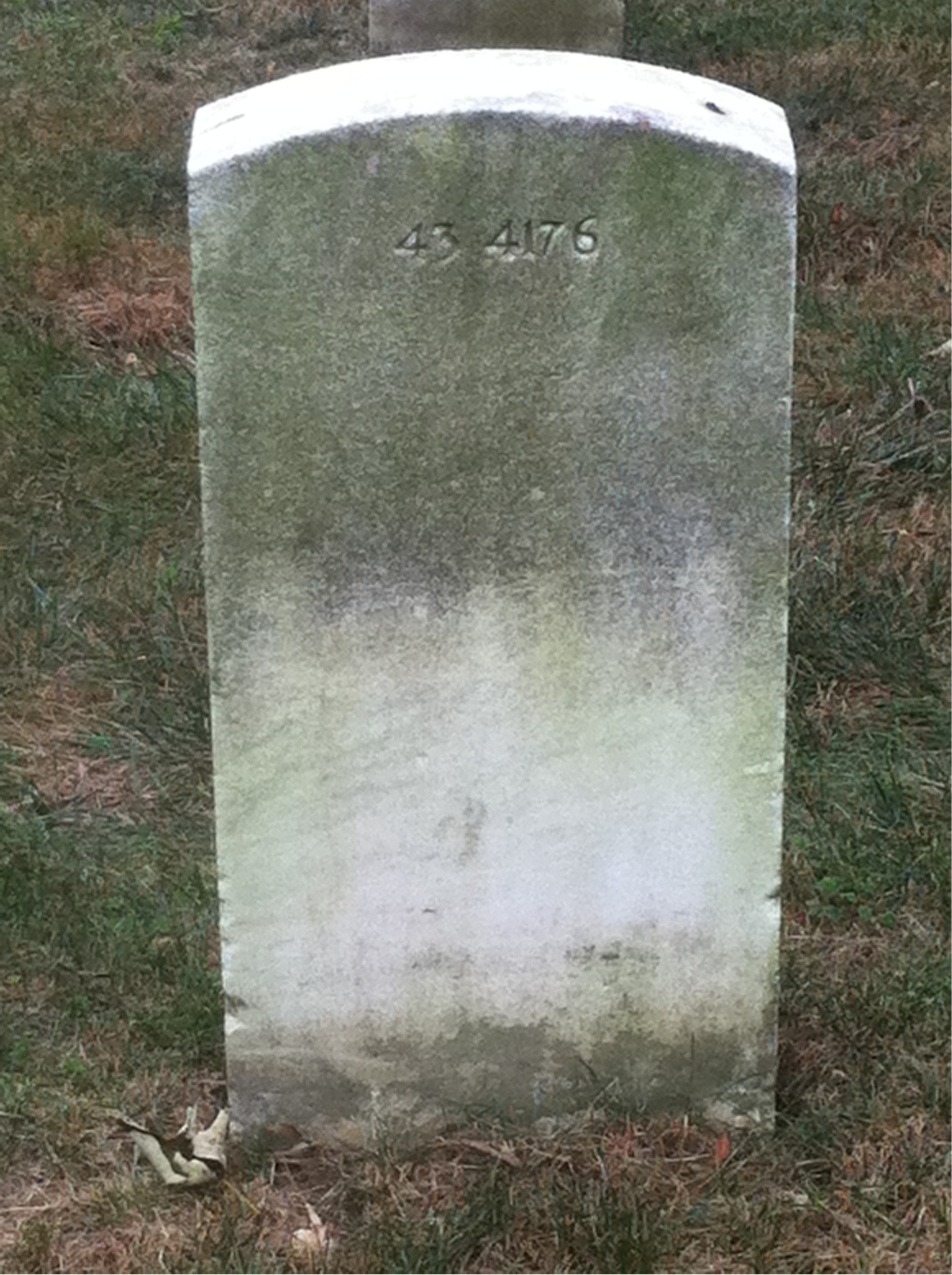 Back of headstone — Emmett Morris