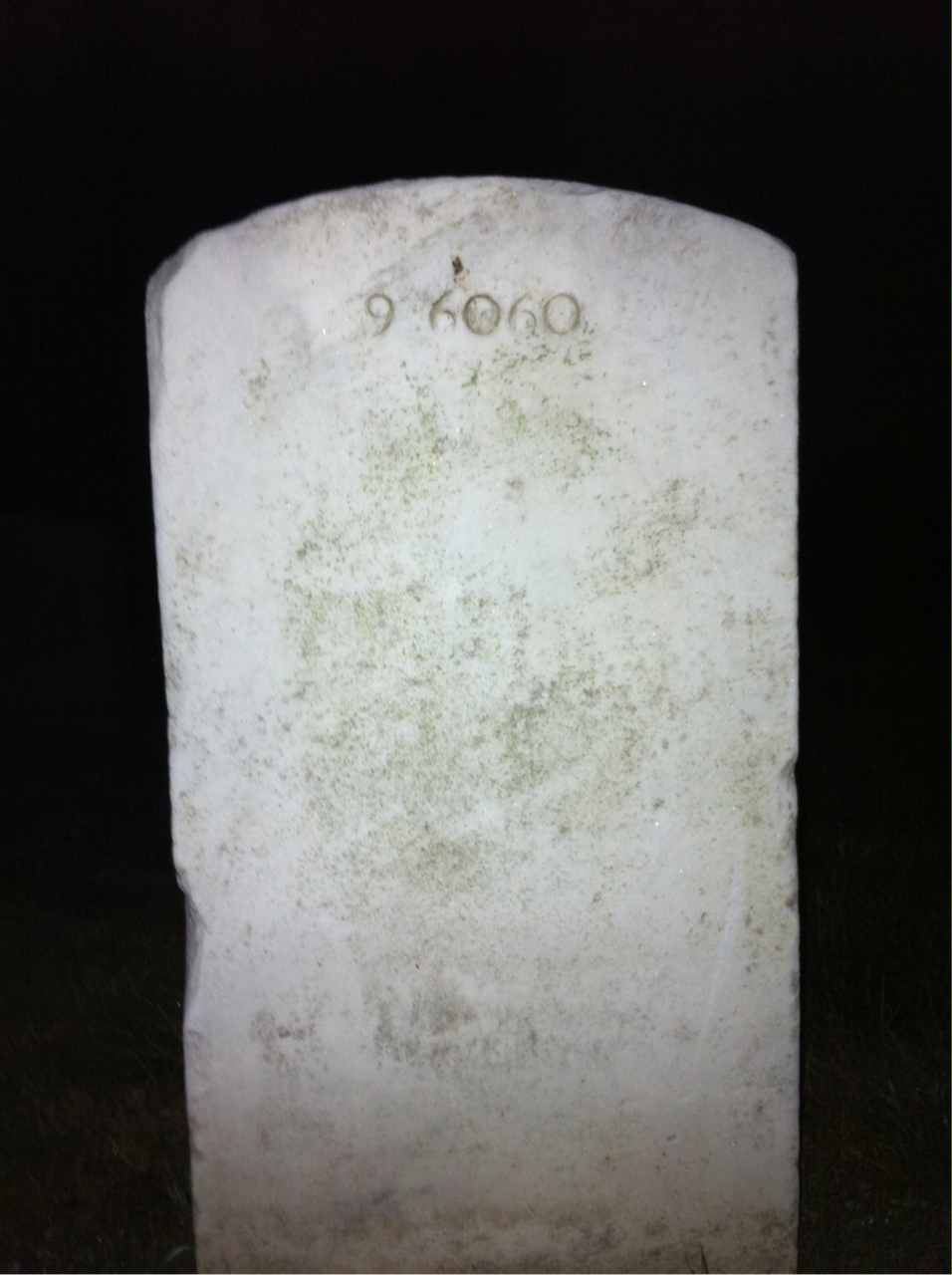 Back of headstone — Robert Baird
