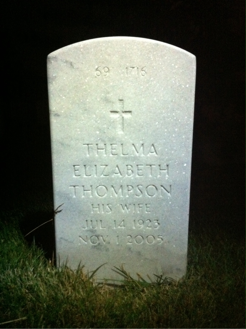 Back of headstone — Joseph Krempasky