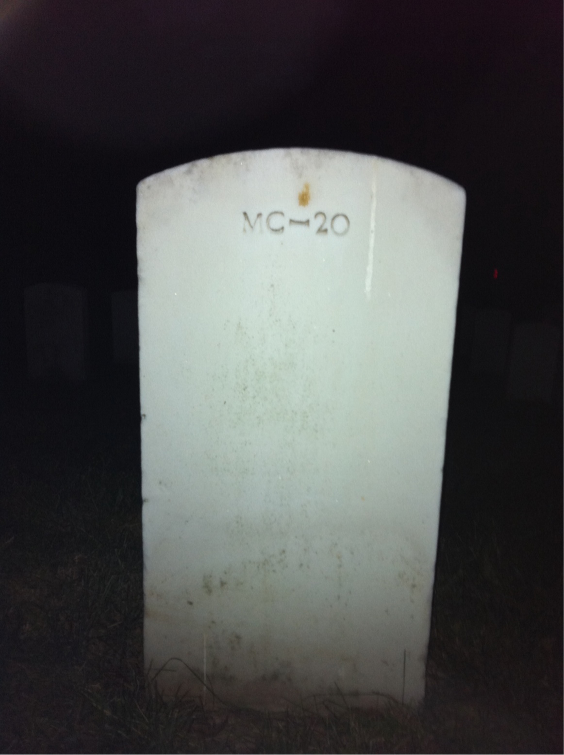 Back of headstone — Quentin Charlton