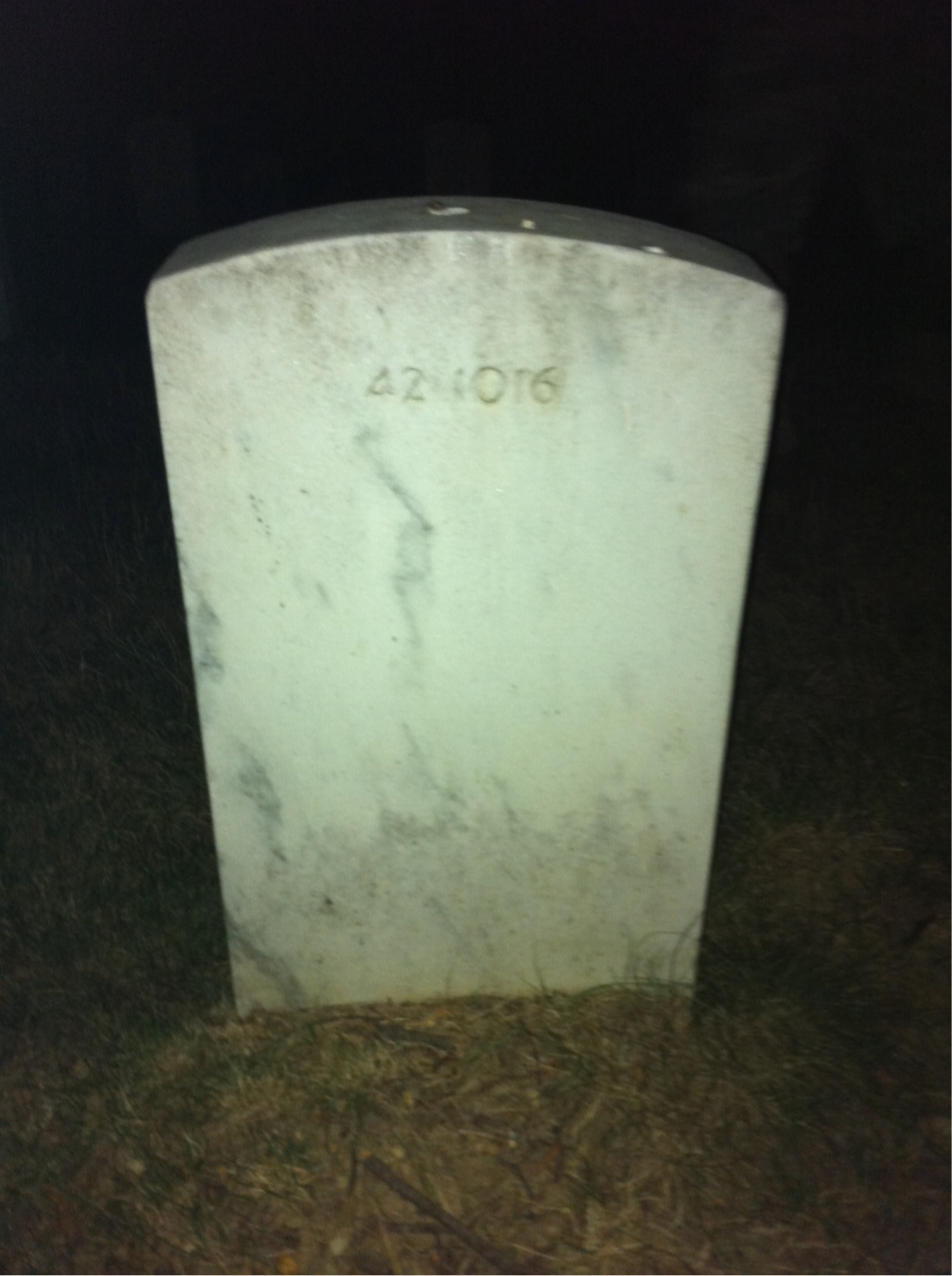 Back of headstone — Lola Mckelvin