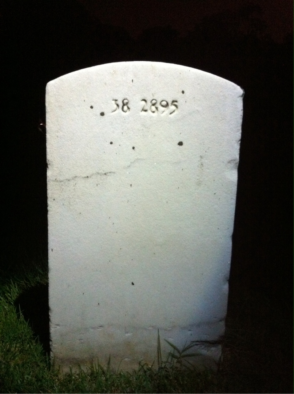 Back of headstone — Anthony Amato