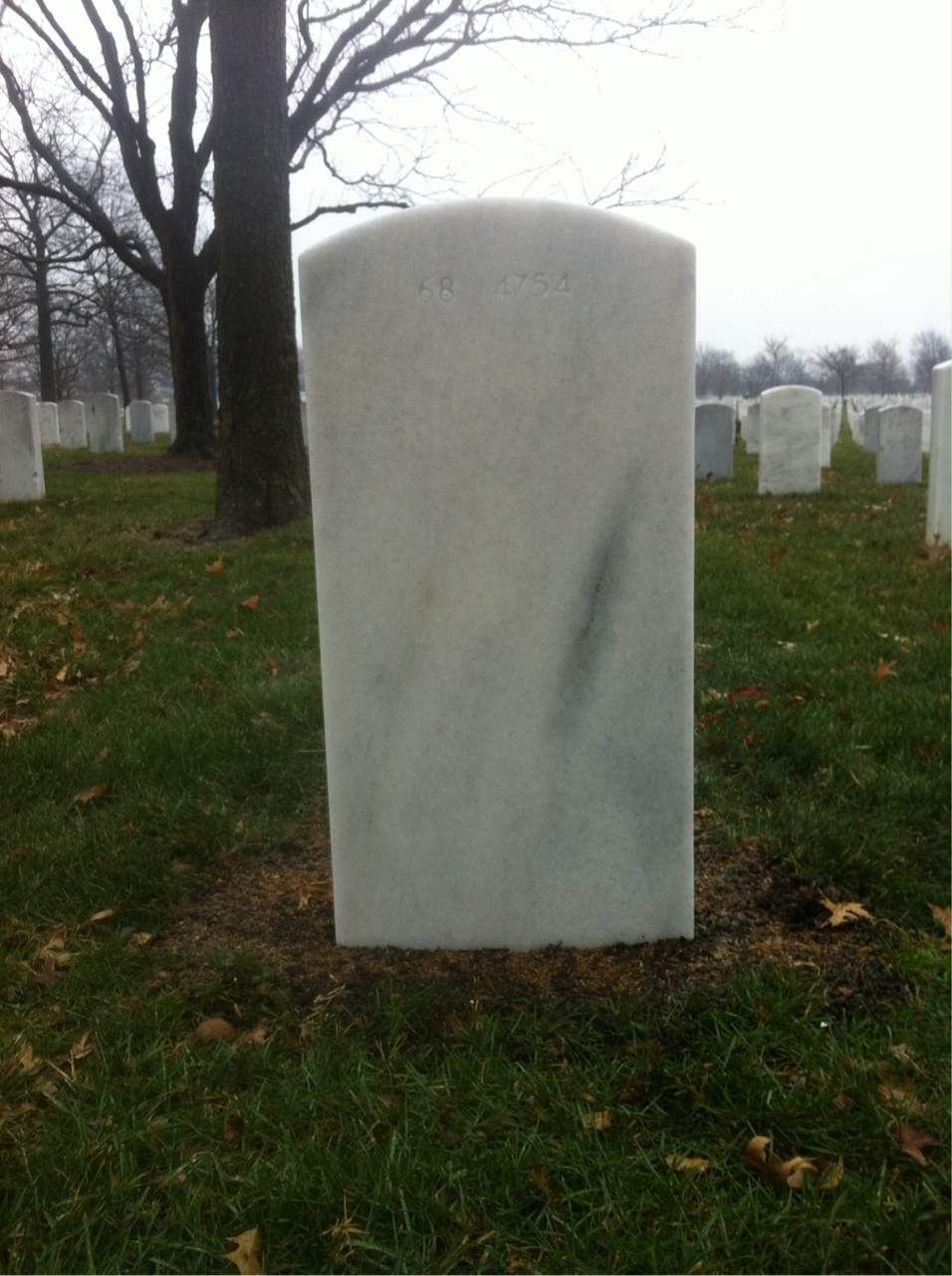 Back of headstone — Mac Mcintyre