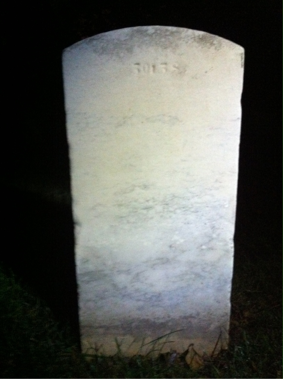 Back of headstone — Elvet Morgan