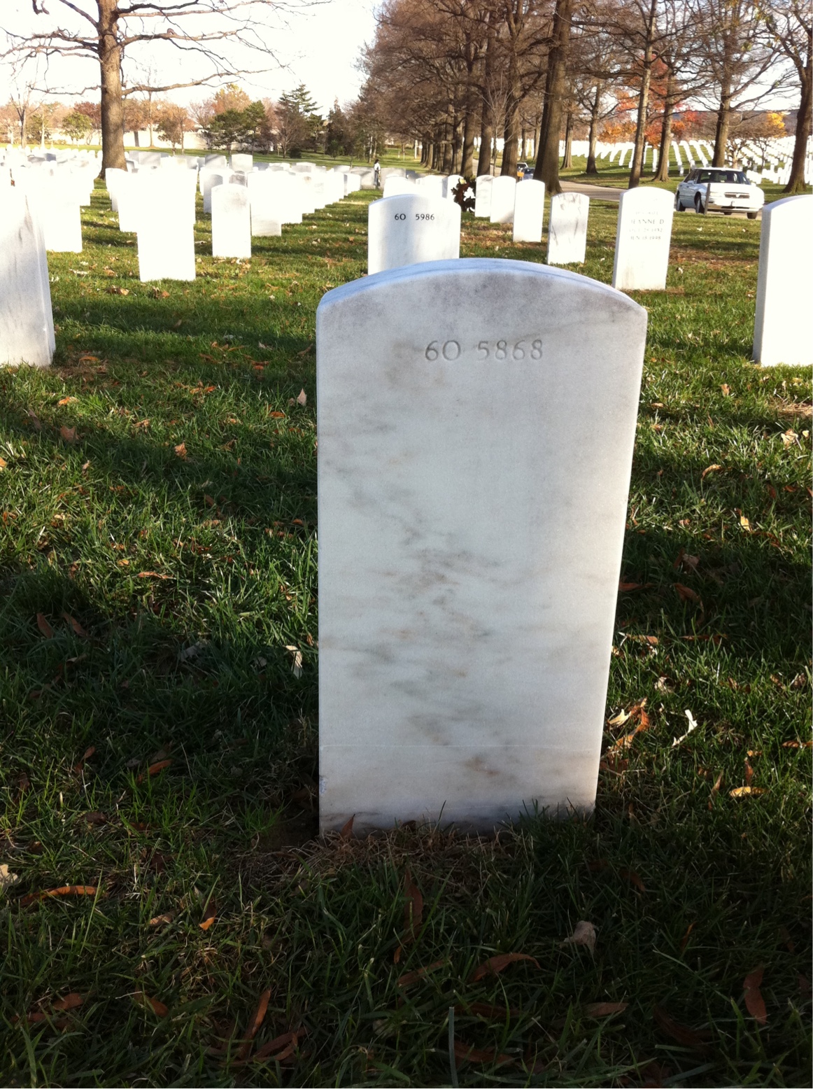 Back of headstone — Willie James Harris