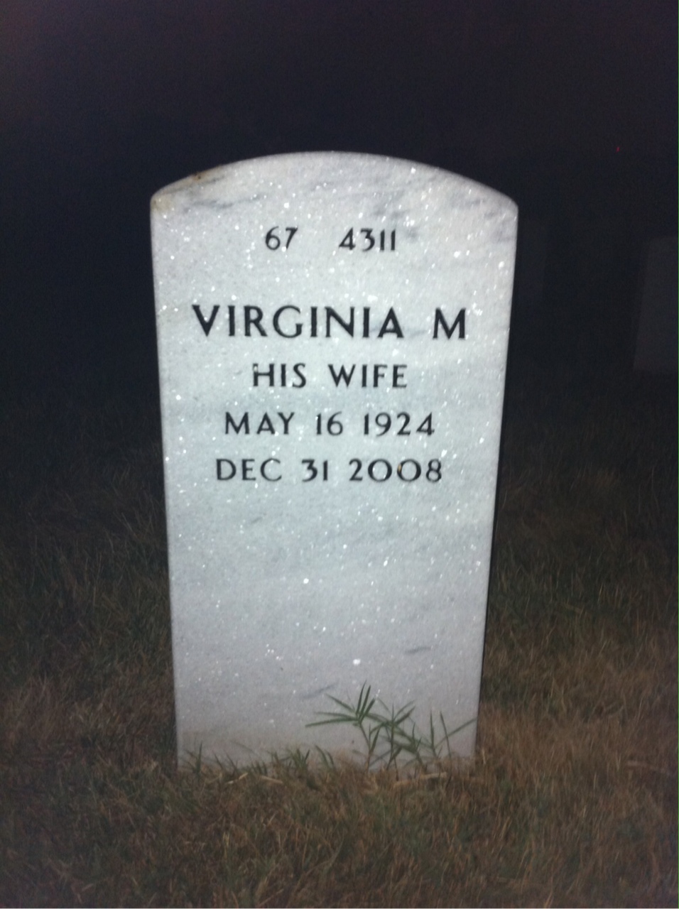 Back of headstone — Edward Palmer