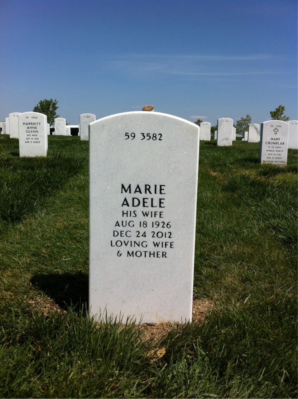 Back of headstone — John Gilroy