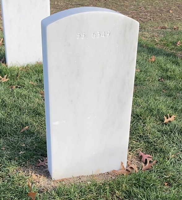 Back of headstone — William Mynatt