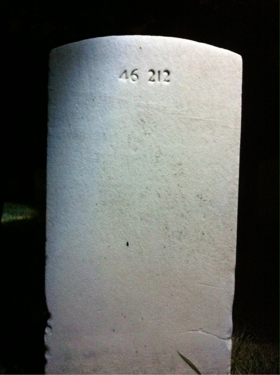 Back of headstone — Katie Armstrong