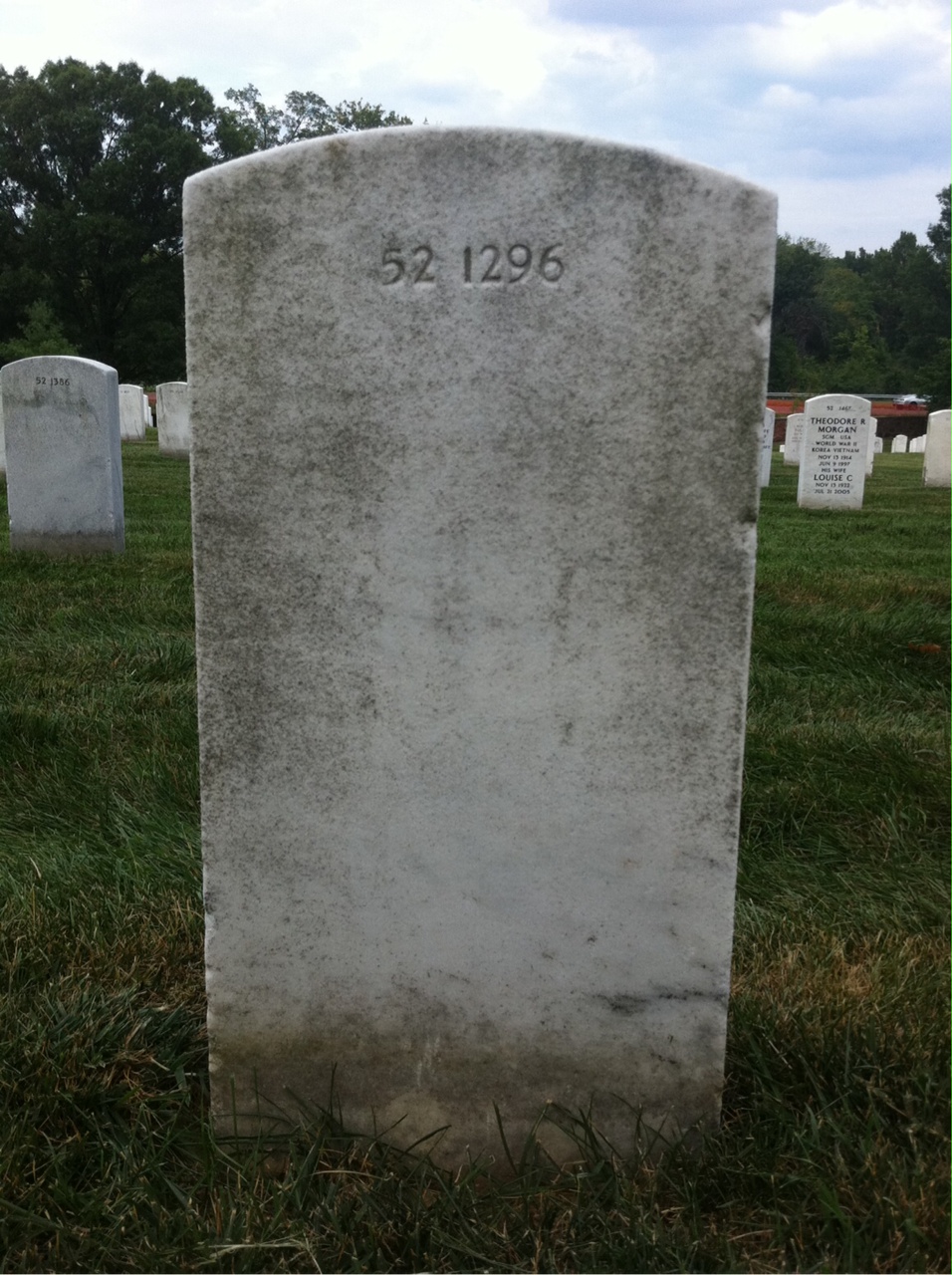 Back of headstone — James Morrison