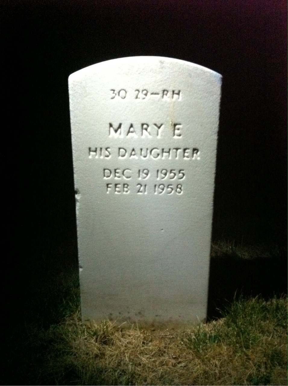 Back of headstone — Egon Arndt