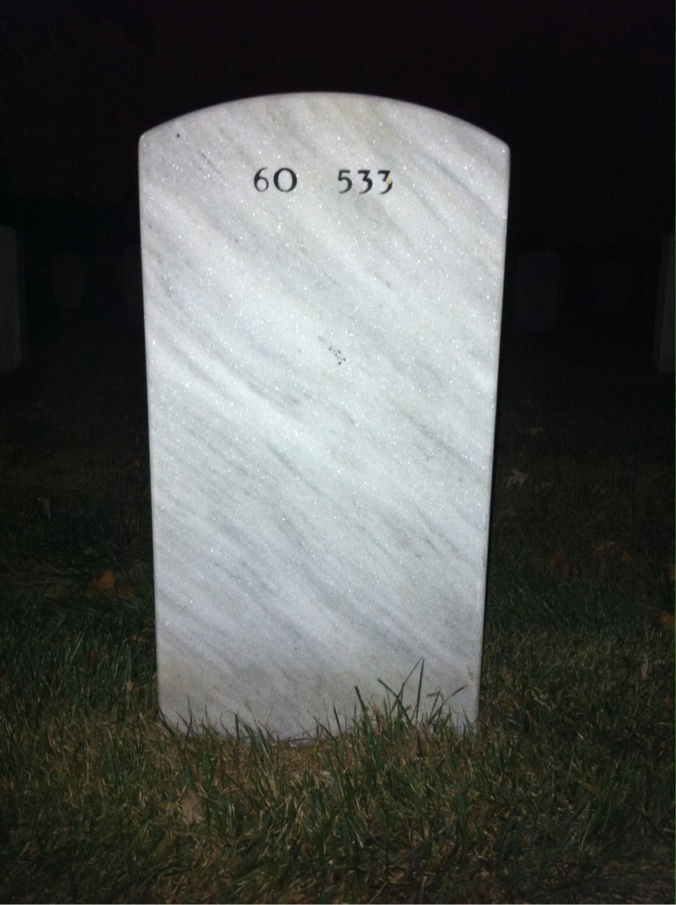 Back of headstone — Harold Bishop