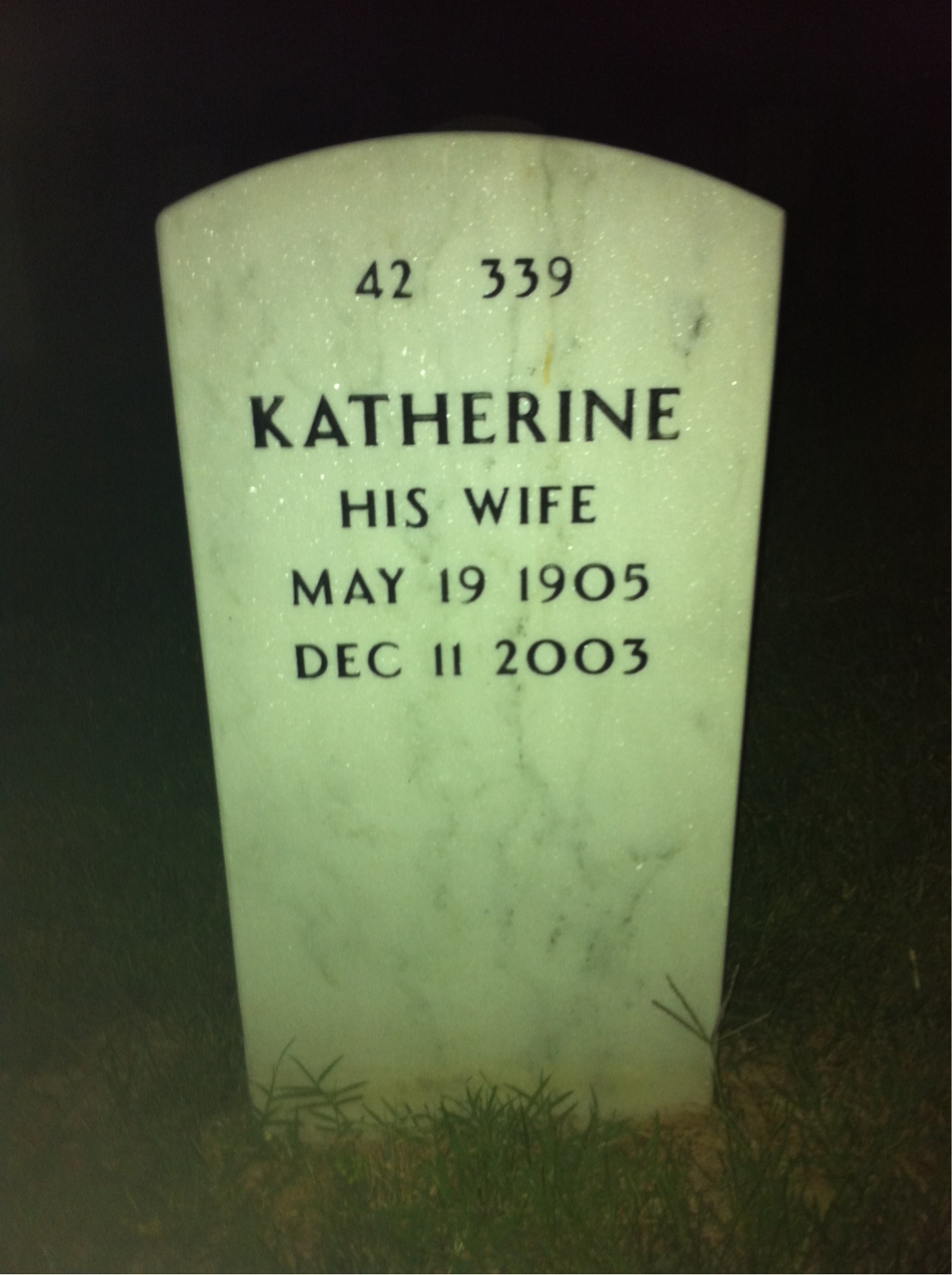 Back of headstone — Israel Ross