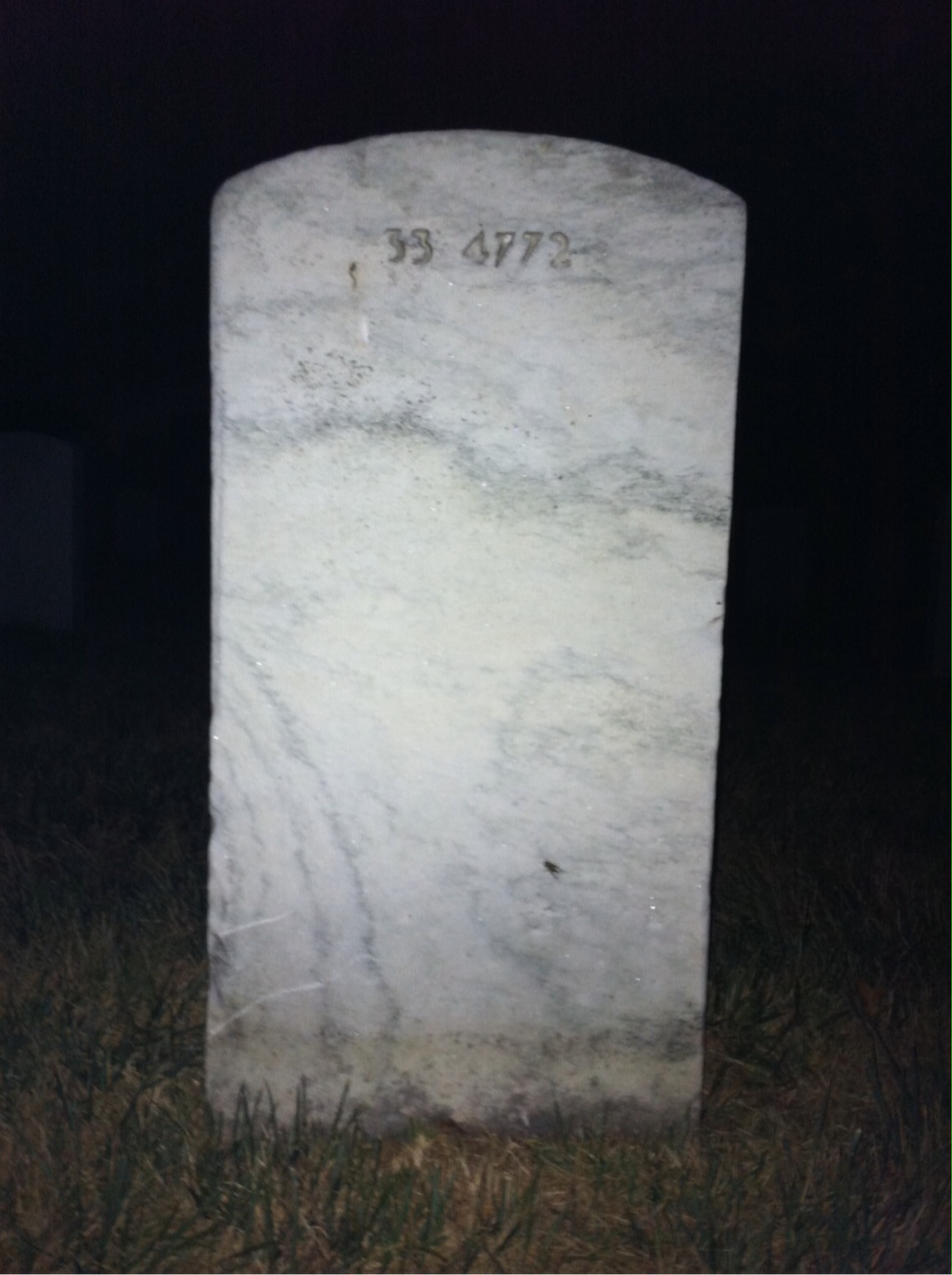 Back of headstone — Kenneth Cummins