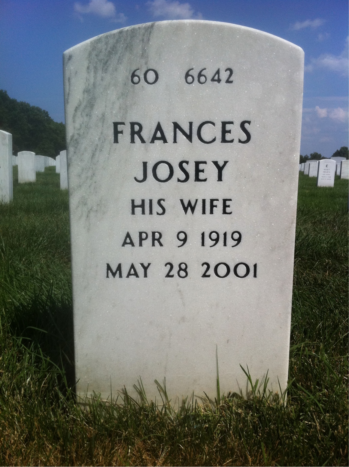 Back of headstone — Jesse Albritton