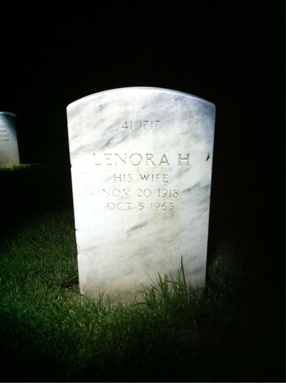 Back of headstone — Robert Pitts