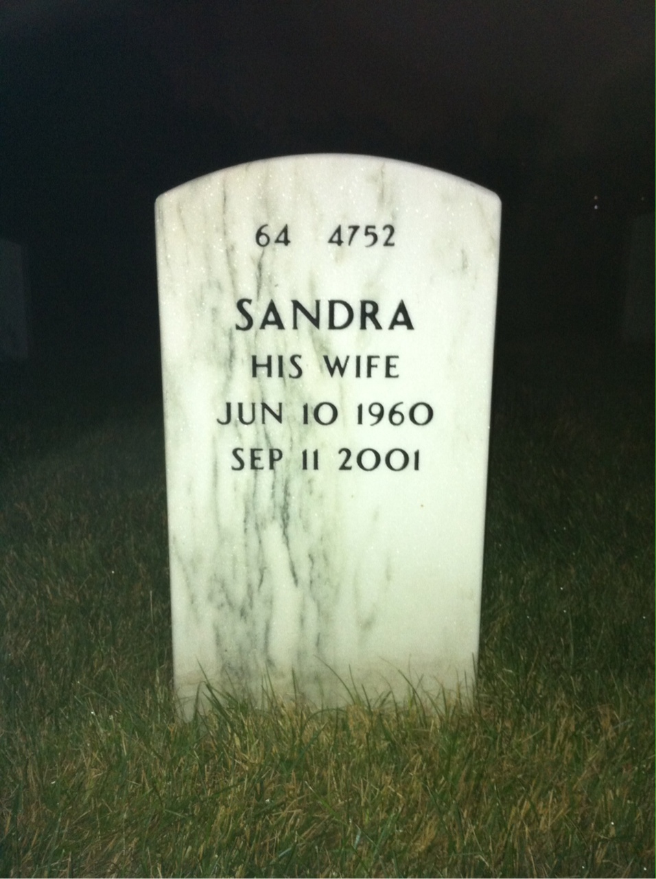 Back of headstone — Kenneth Foster