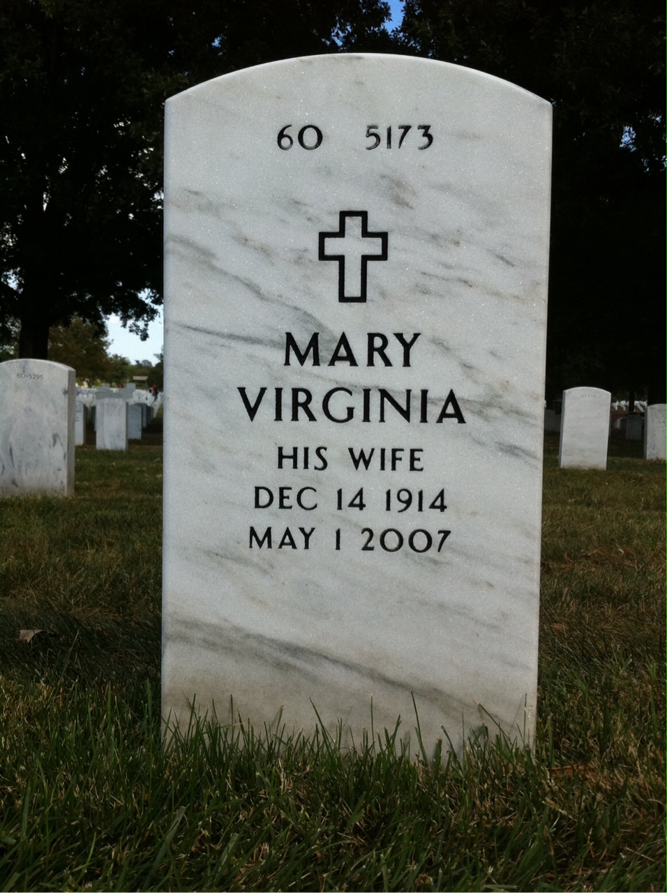 Back of headstone — Robert Jackson