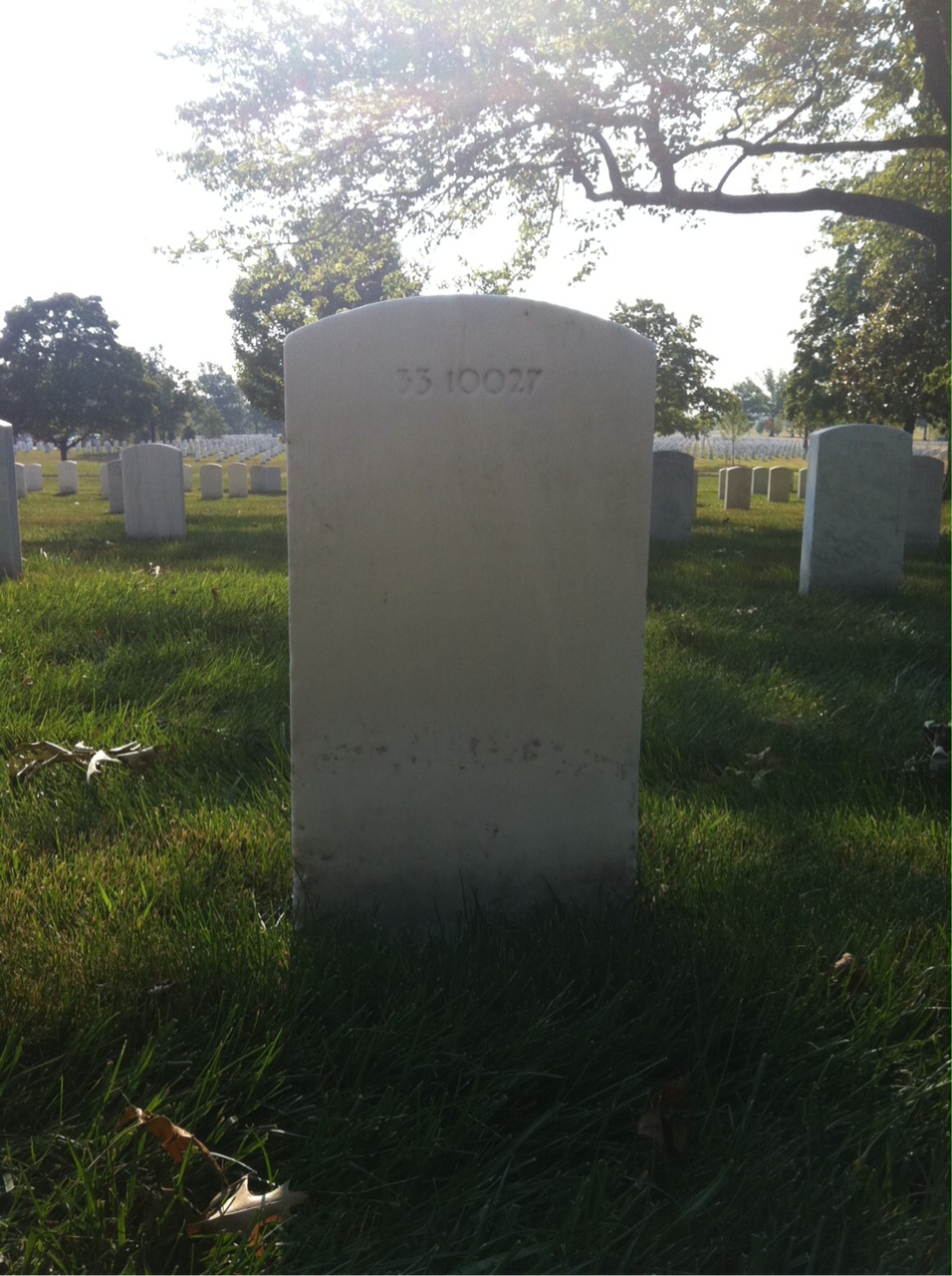Back of headstone — Edward Morrow