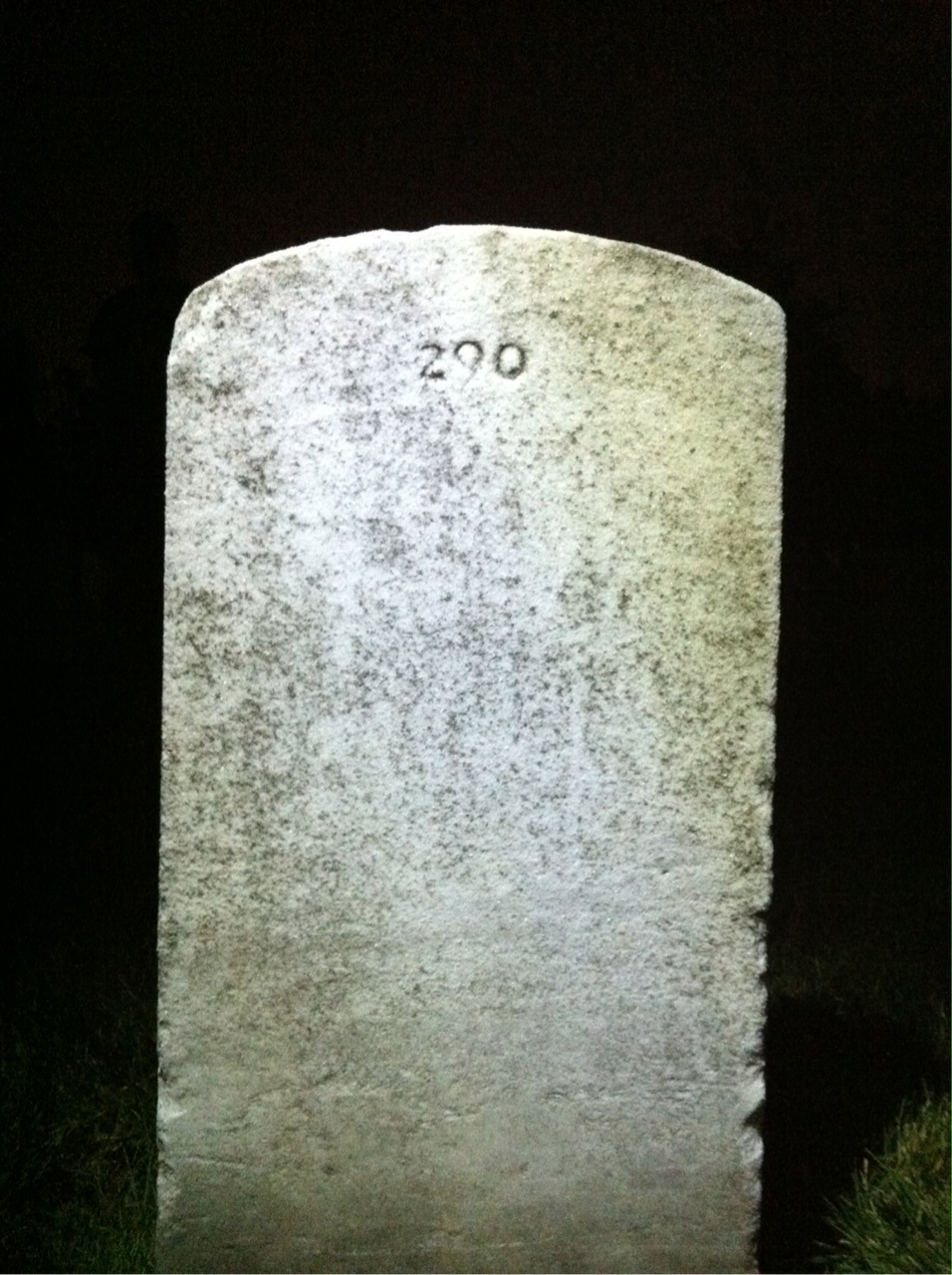Back of headstone — Infant Mulanax