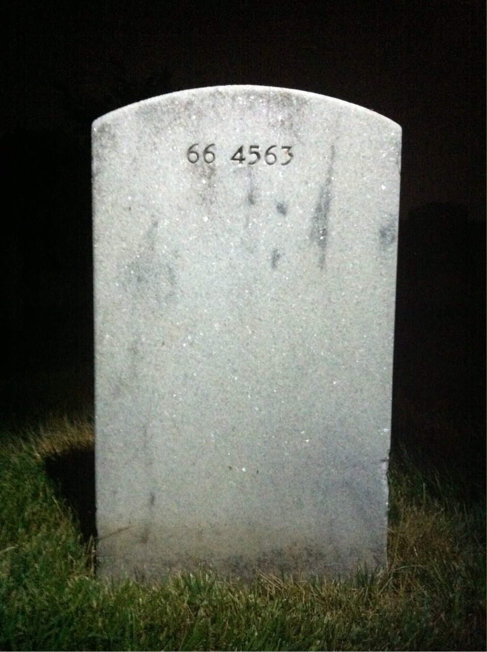 Back of headstone — Frank Arruda