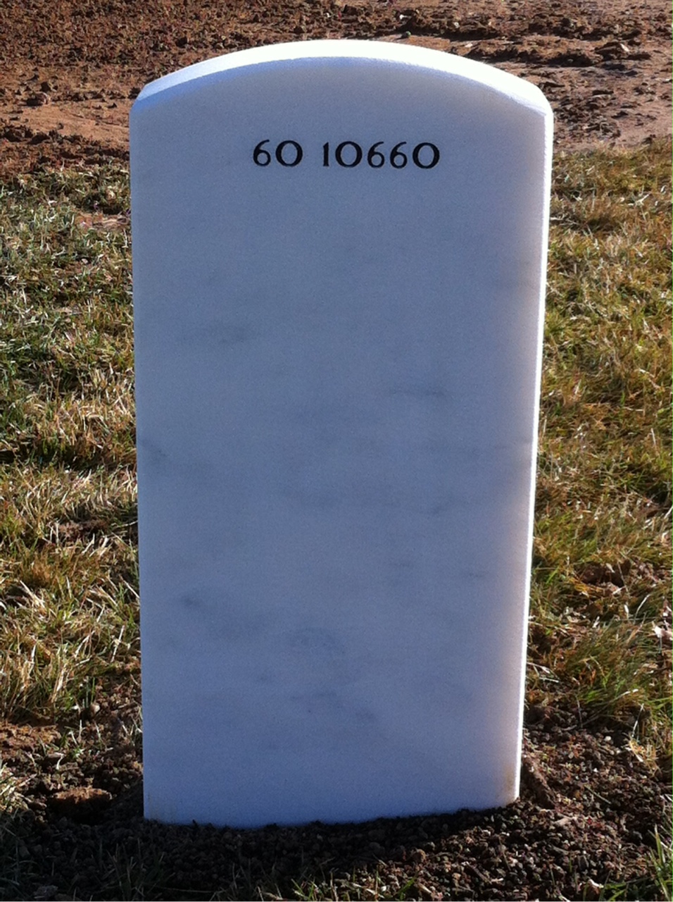 Back of headstone — Ernest Murdock