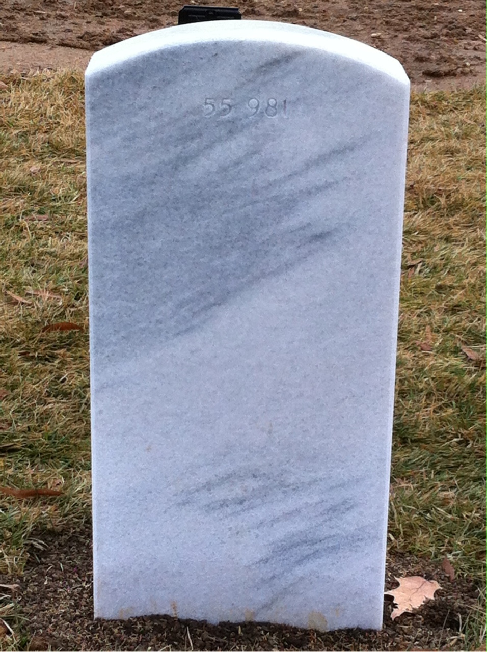 Back of headstone — William Bailey