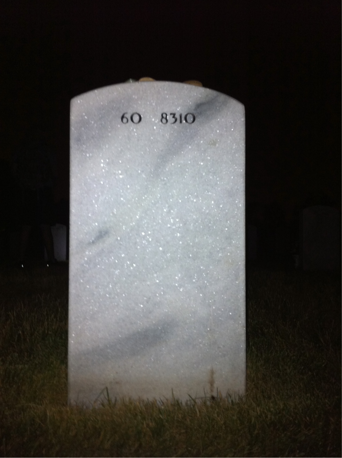 Back of headstone — Adam Cann