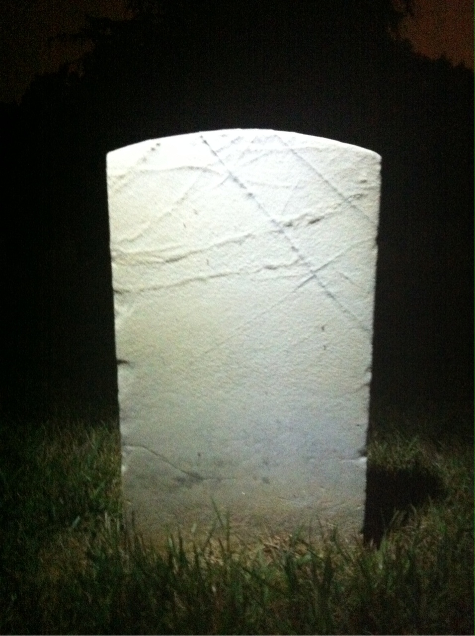 Back of headstone — Harry Blair