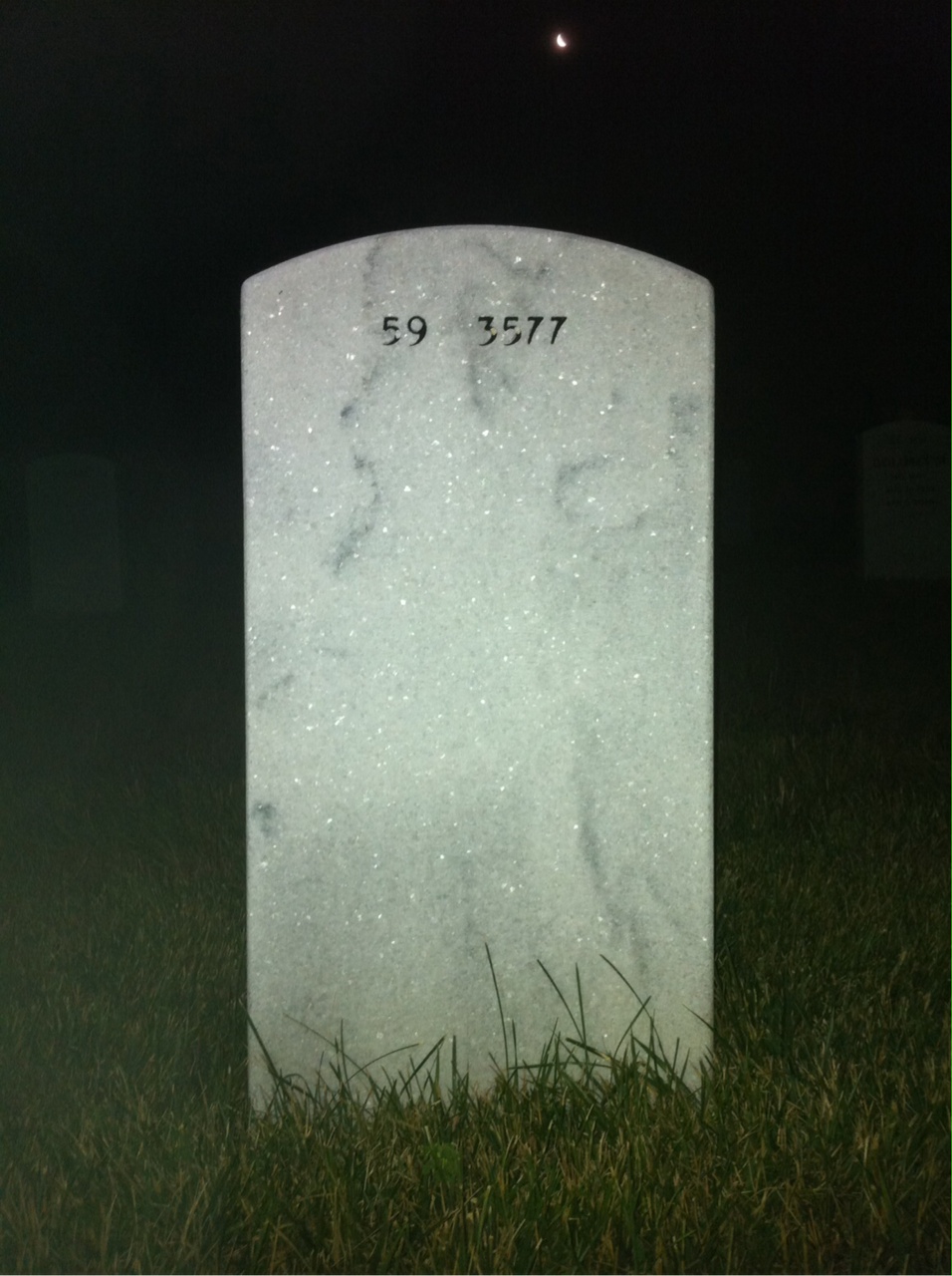 Back of headstone — William Kolozy