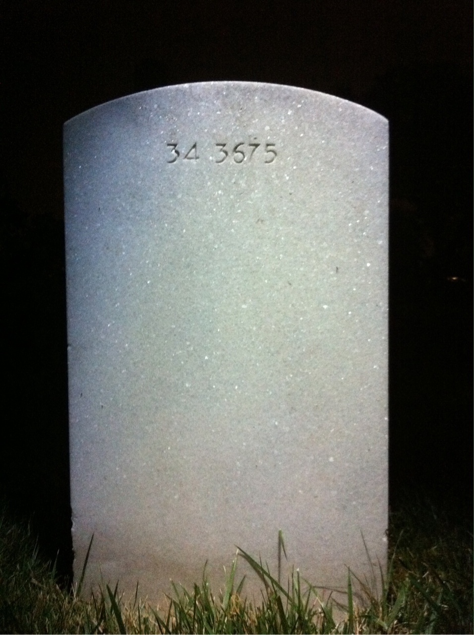 Back of headstone — Russell Kelley