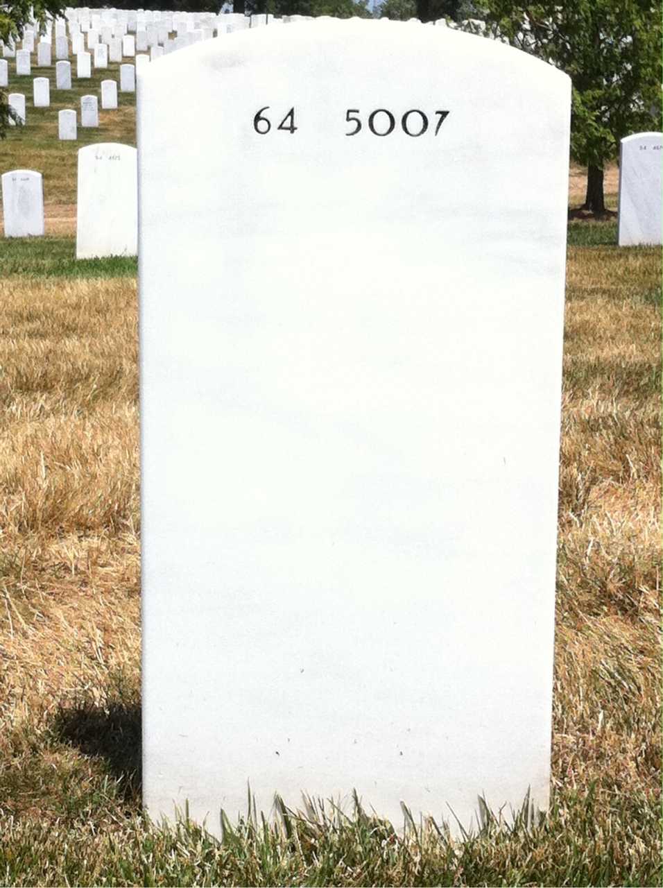 Back of headstone — Ricky Nunnally