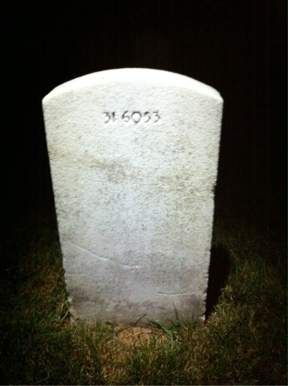 Back of headstone — Lionel Morton